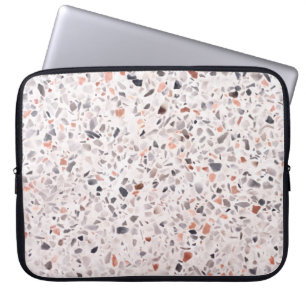 Funda Para Portátil Textura del terrazo antiguo, patrón de martillo.