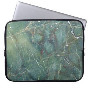 Funda Para Portátil Textura detallada del Mármol verde malaquita