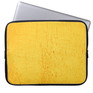 Funda Para Portátil Textura dorada de fondo amarillo
