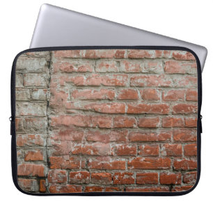Funda Para Portátil Textura. Ladrillo. Muro. Un fondo con desgastes