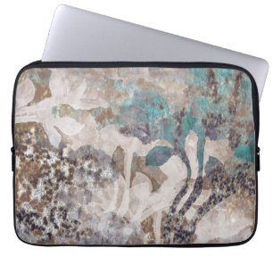 Funda Para Portátil Textura moderna de campo Diseño de algodón verde a