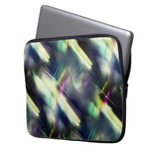 Funda Para Portátil Textura oscura con cromo de color y bruto virtual