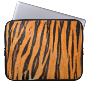 Funda Para Portátil Textura realista de piel de tigre.