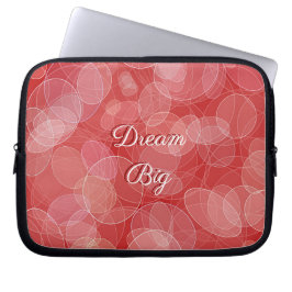 Funda Para Portátil Textura roja de la pendiente del estilo de Bokeh