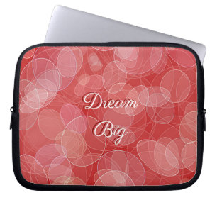 Funda Para Portátil Textura roja de la pendiente del estilo de Bokeh