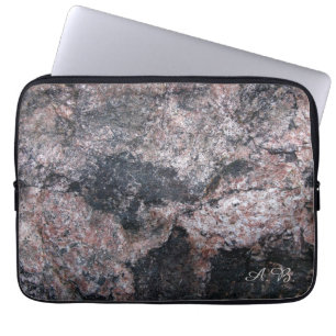 Funda Para Portátil Textura rosácea de la roca de la naturaleza con