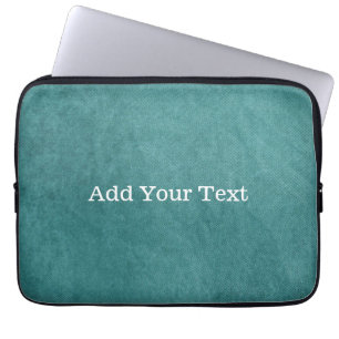 Funda Para Portátil Textura verde azulada del tejido digital azul de S