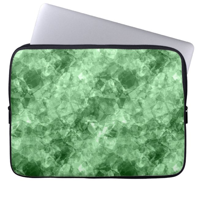 Funda Para Portátil Textura verde oscuro en ruinas (Frente)