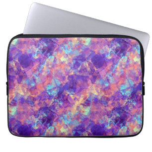 Funda Para Portátil Textura Violeta Cruzada