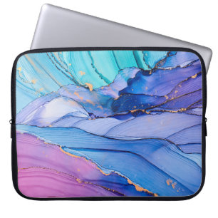 Funda Para Portátil Texturas fluidas y arte abstracto de lujo.