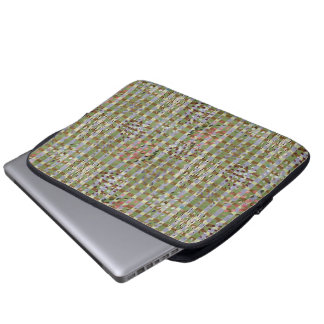 Funda Para Portátil Textured Pointillism Grid Pattern Artwork