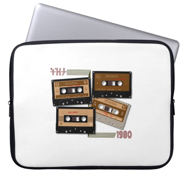 Funda Para Portátil Tezeta Throwback Tunes Cinta Cassette (Frente)