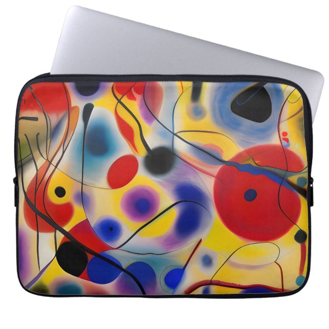 Funda Para Portátil The Blue 10 Abstract Meets Red 6 (Frente)