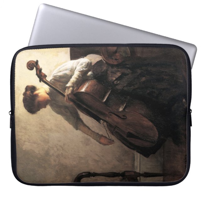 Funda Para Portátil The Cellist (por Joseph DeCamp) (Frente)