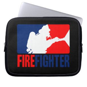 Funda Para Portátil The Firefighter Vibrant Red and Blue
