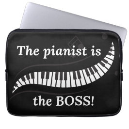 Funda Para Portátil The pianist is the BOSS Laptop Sleeve