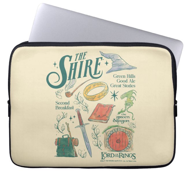 Funda Para Portátil THE SHIRE™ Watercolor Collage Graphic (Frente)
