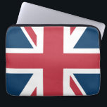 Funda Para Portátil The Union Jack British Flag Laptop Sleeve<br><div class="desc">Laptop sleeve with The Union Jack flag design. This United Kingdom flag design is a great way to show you are proud to be British.</div>