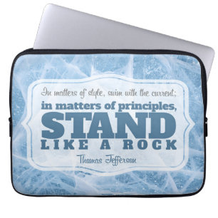 Funda Para Portátil Thomas Jefferson cita Inspiradora "Principio"