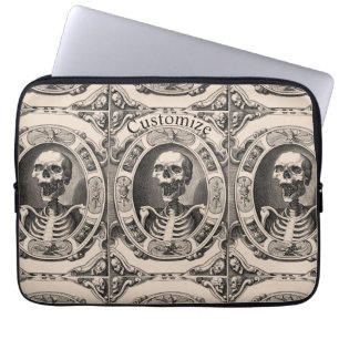 Funda Para Portátil Thunder_Cove, flamante cráneo humano