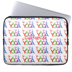 Funda Para Portátil Thunder_Cove: Siluetas de yoga envenenadas