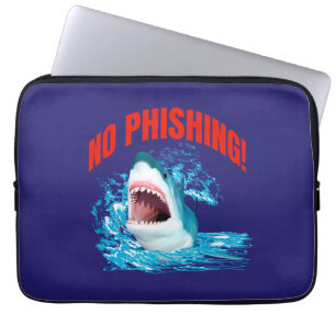 Funda Para Portátil Tiburón divertido sin phishing