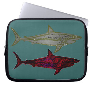 Funda Para Portátil Tiburones