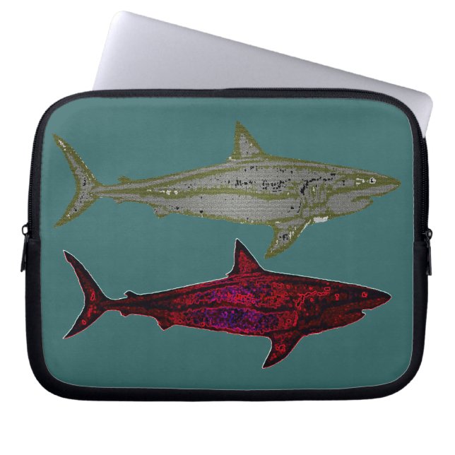 Funda Para Portátil Tiburones (Frente)