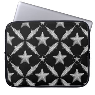 Funda Para Portátil Tiburones Starfish Ocean Life Nautical Coastal Bla