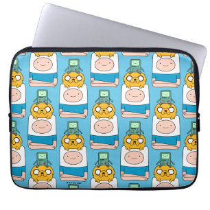 Funda Para Portátil Tiempo de aventura BMO, Jake y Finn