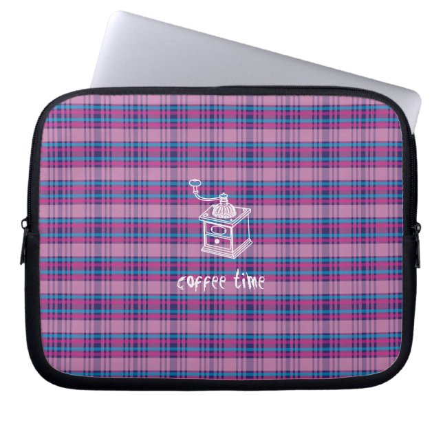 Funda Para Portátil tiempo de café (Frente)