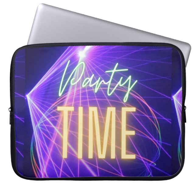 Funda Para Portátil tiempo de fiesta (Frente)
