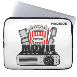 Funda Para Portátil Tiempo de película de nombre personalizado