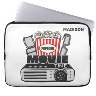 Funda Para Portátil Tiempo de película de nombre personalizado