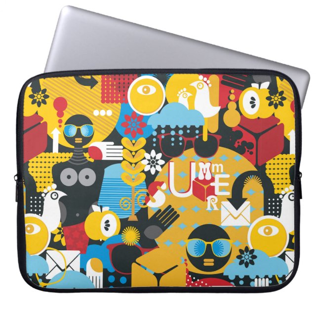 Funda Para Portátil Tiempo de verano (Frente)