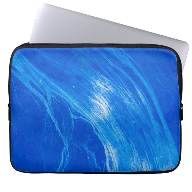 Funda Para Portátil Tiempo de verano de las olas azules del océano (Frente)
