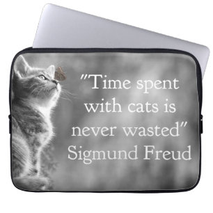 Funda Para Portátil Tiempo pasado con gatos. ... ...