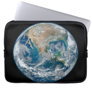 Funda Para Portátil Tierra Completa Que Muestra América Del Norte Y Mé