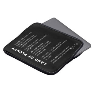 Funda Para Portátil Tierra de abundancia poema de apoyo poema poético