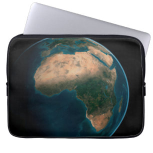 Funda Para Portátil Tierra Llena Desde El Espacio Sobre El Continente