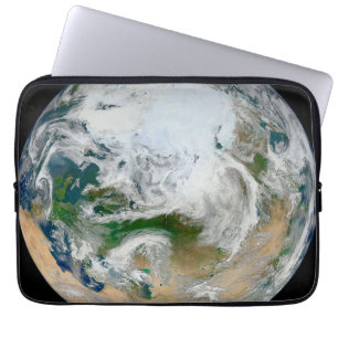 Funda Para Portátil Tierra Que Muestra El Ártico, Europa Y Asia.