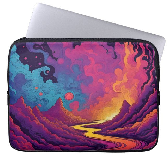 Funda Para Portátil Tierras alienígenas (Frente)