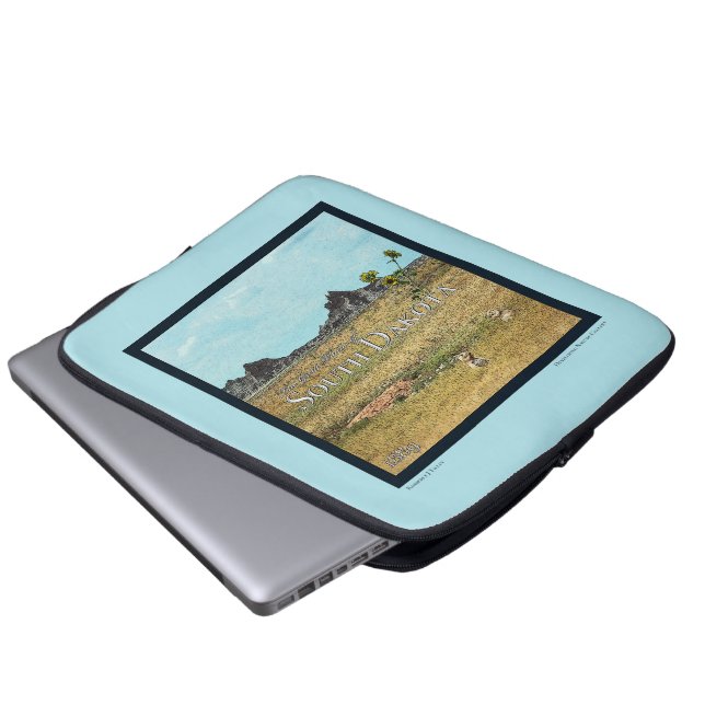 Funda Para Portátil Tierras de pradera de Dakota del Sur (Inferior anverso)