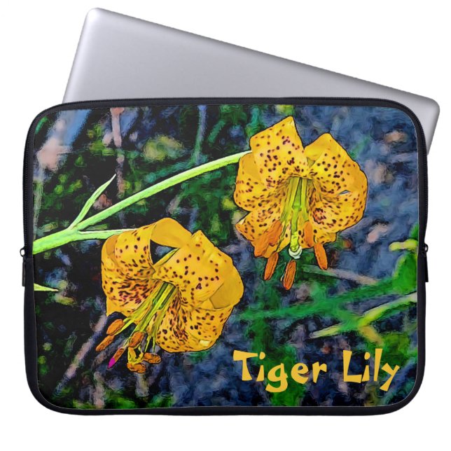 Funda Para Portátil Tiger Lily (Frente)
