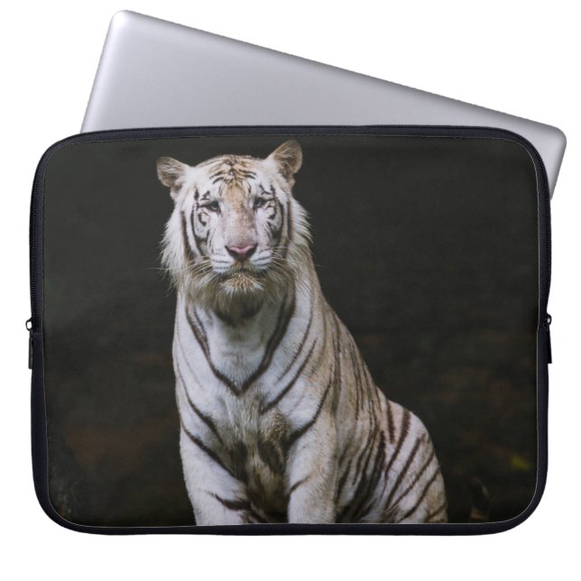 FUNDA PARA PORTÁTIL TIGRE BLANCO (Frente)