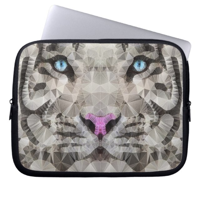 Funda Para Portátil tigre blanco (Frente)