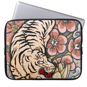 Funda Para Portátil Tigre blanco