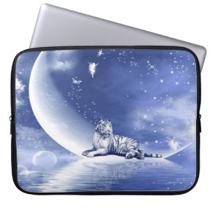 Funda Para Portátil Tigre en la luna