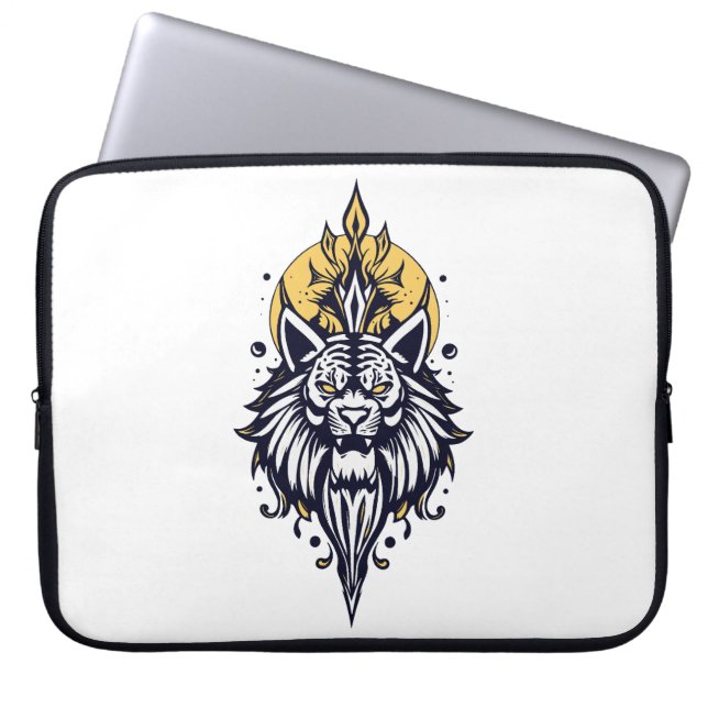 Funda Para Portátil tigre gracioso (Frente)