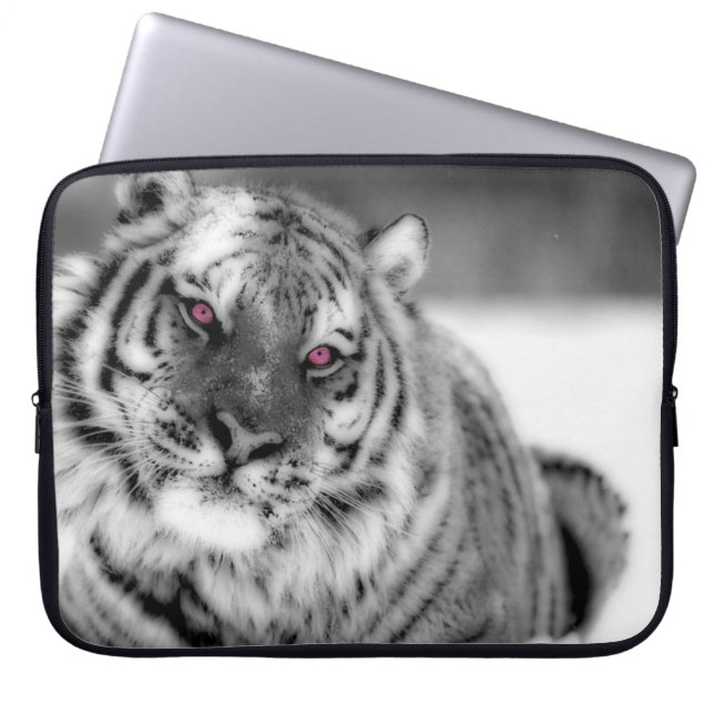 Funda Para Portátil Tigre Ojo Rosa (Frente)